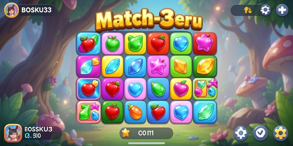 Gameplay seru dengan tantangan mencocokkan bola warna-warni.
