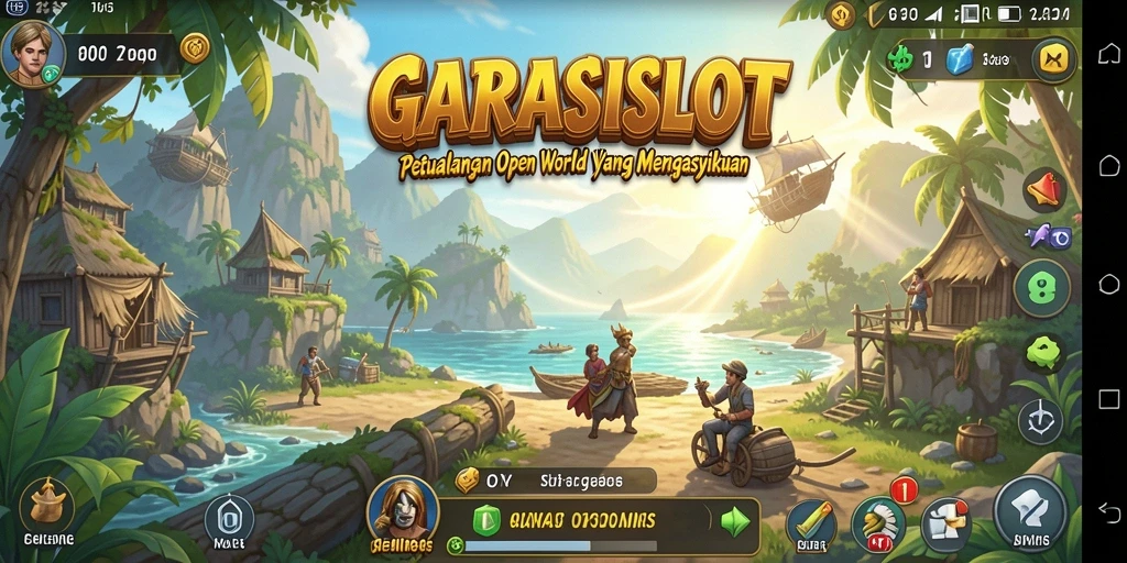 Tampilan fantastis gameplay Open World GARASISLOT dengan detail menawan.