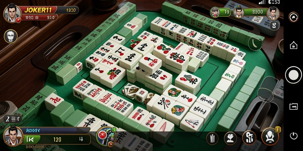 Tampilan gameplay JOKER11 dengan elemen Mahjong yang menarik.