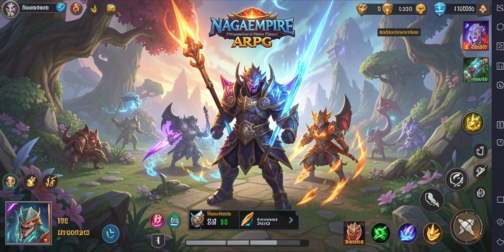 Tampilan gameplay seru dan aksi mendebarkan di NAGAEMPIRE.