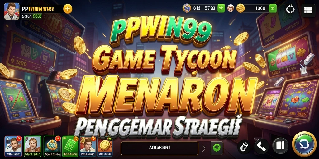 Screenshot utama PPWIN99 menampilkan pemain saat mengelola usaha Tycoon.