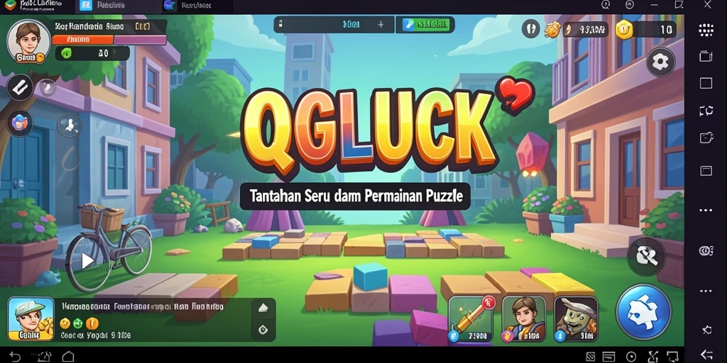 Tampilan gameplay QGLUCK yang menarik dan penuh tantangan.