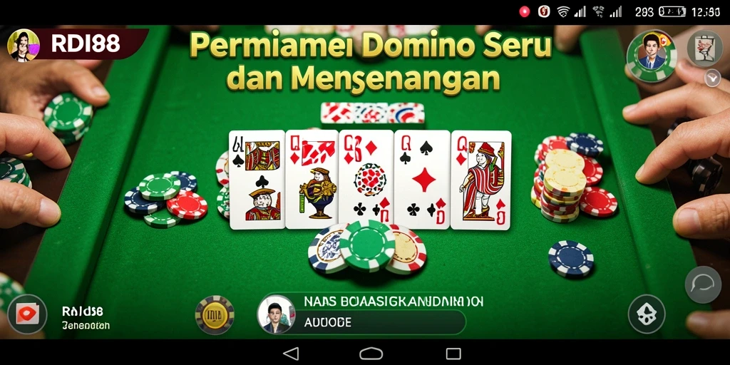 Screenshot gameplay RDI88 menunjukkan keseruan bermain Domino.