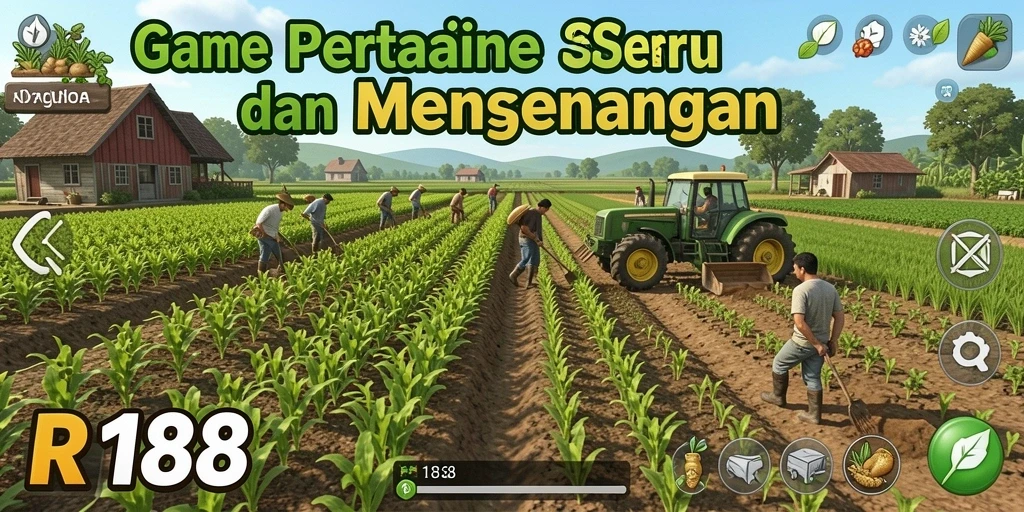 Screenshot gameplay <strong>RI188</strong> menampilkan aktivitas bertani yang seru.