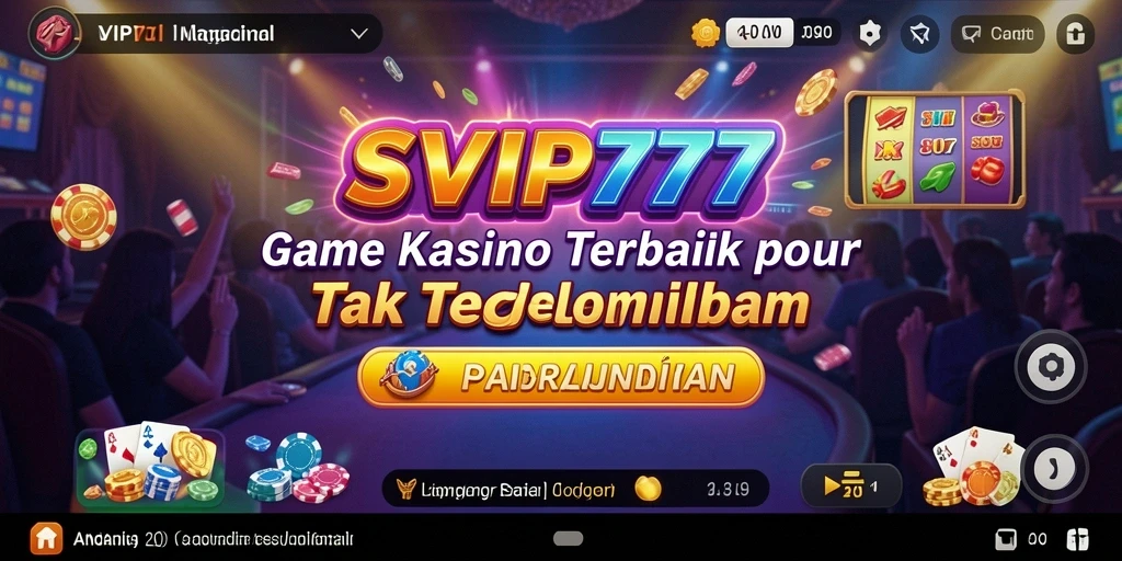 Screenshot utama SVIP777 menampilkan gameplay seru yang penuh aksi kasino.