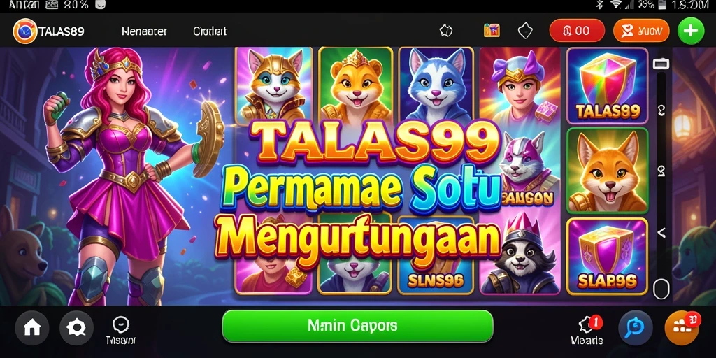 Screenshot utama TALAS89 menampilkan gameplay Slot yang mengasyikkan.