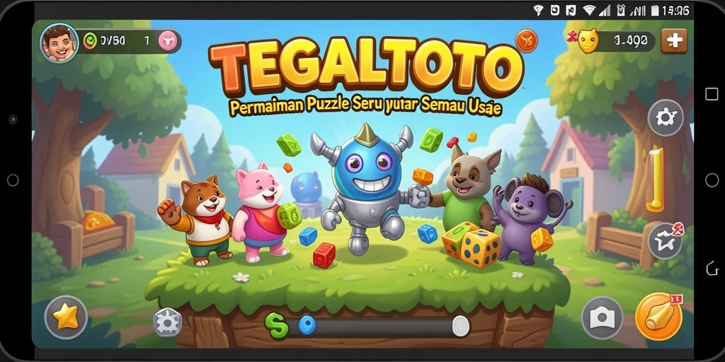 Screenshot gameplay TEGALTOTO menunjukkan tantangan puzzle yang menarik.