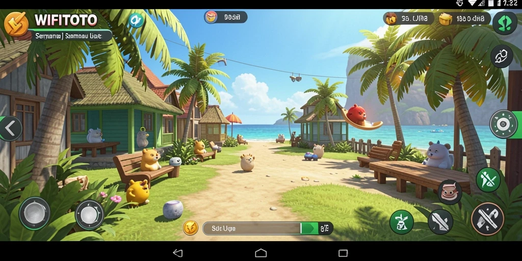 Tampilan gameplay menarik dari WIFITOTO yang penuh warna.
