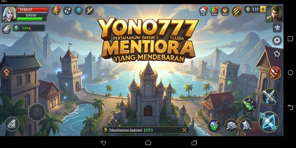 Tangkapan layar YONO777 menunjukkan intensitas pertempuran dalam game Tower Defense.